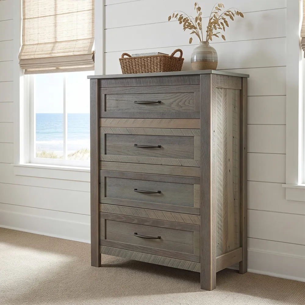 Heritage Oak Four Drawer Chest - Premium