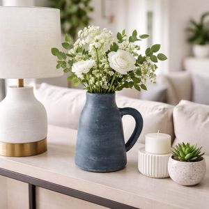 SHERMANCLIFF BLUE VASE 9 (IN) 2