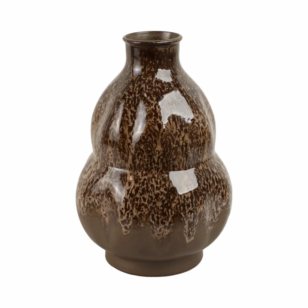 HARLEMHAVEN BROWN VASE 16 (IN)