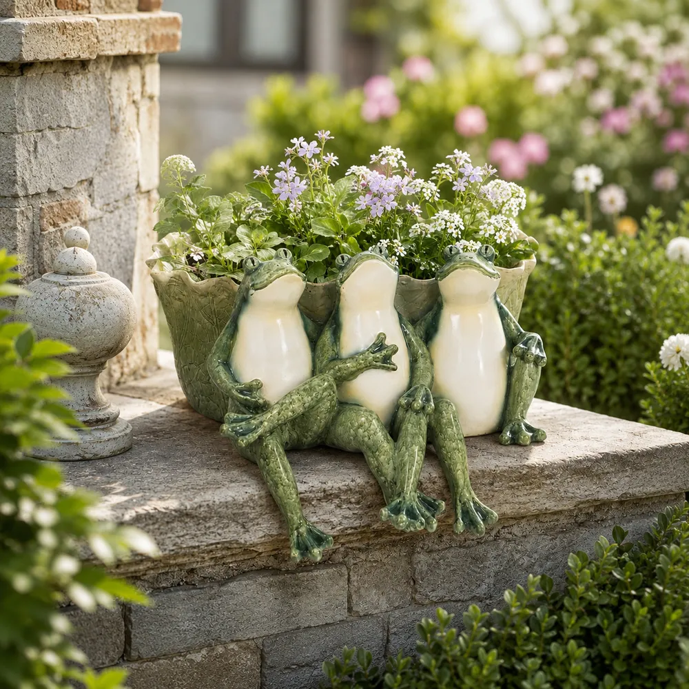 HILTONMOOR GREEN PLANTER 7 (IN)