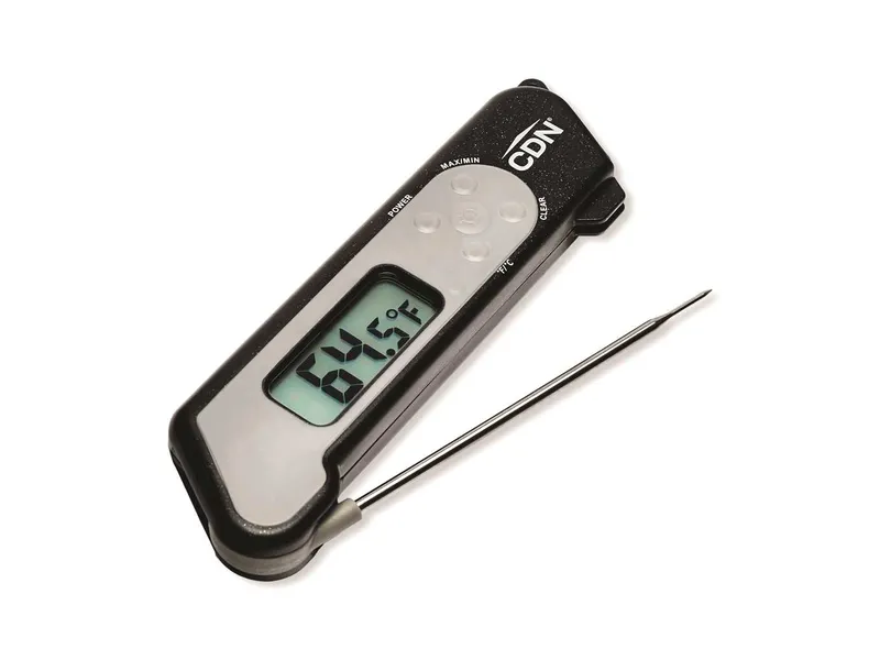 CDN Thermometer, Digital Thermocouple, Folding, ProAccurate QuickRead, Black 1
