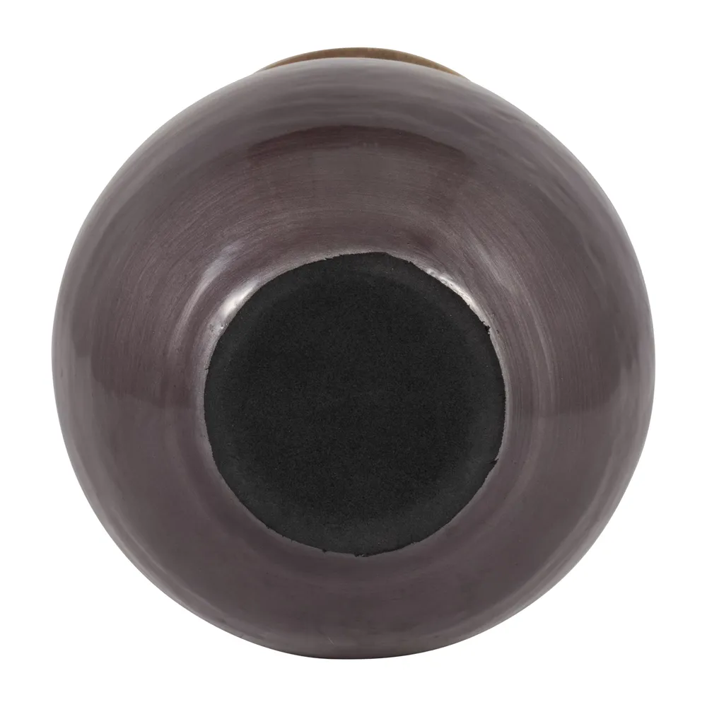 WOODSONBROOK BROWN GLASS VASE 13 (IN)