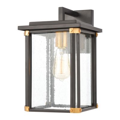 Vincentown 14″ High 1-Light Outdoor Sconce - Matte Black