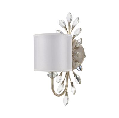 Asbury 16″ High 1-Light Sconce - Aged Silver