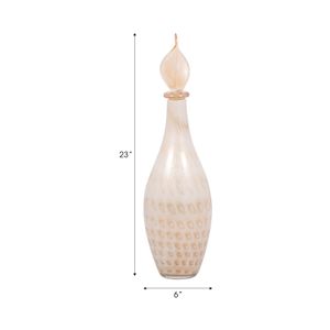 DENTONSHAW IVORY GLASS VASE 23 (IN) 10