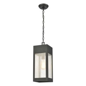 Angus 7'' Wide 1-Light Outdoor Pendant - Charcoal 1