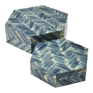 HUNTERMOOR SET OF 2 GRAY BOXES 4 (IN) 2