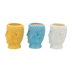 HALFORDRIDGE SET OF 3 YELLOW CANDLE 9 (IN) 5