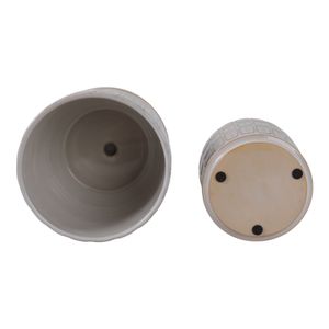 LEONAHAM SET OF 2 WHITE PLANTER 7 (IN) 8