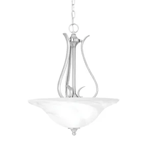 Prestige 18'' Wide 3-Light Pendant - Brushed Nickel 1