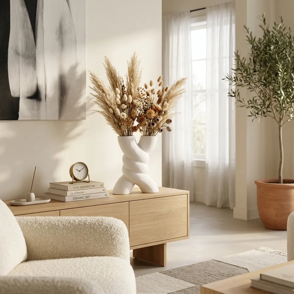 WINTONMILL WHITE VASE 14 (IN)
