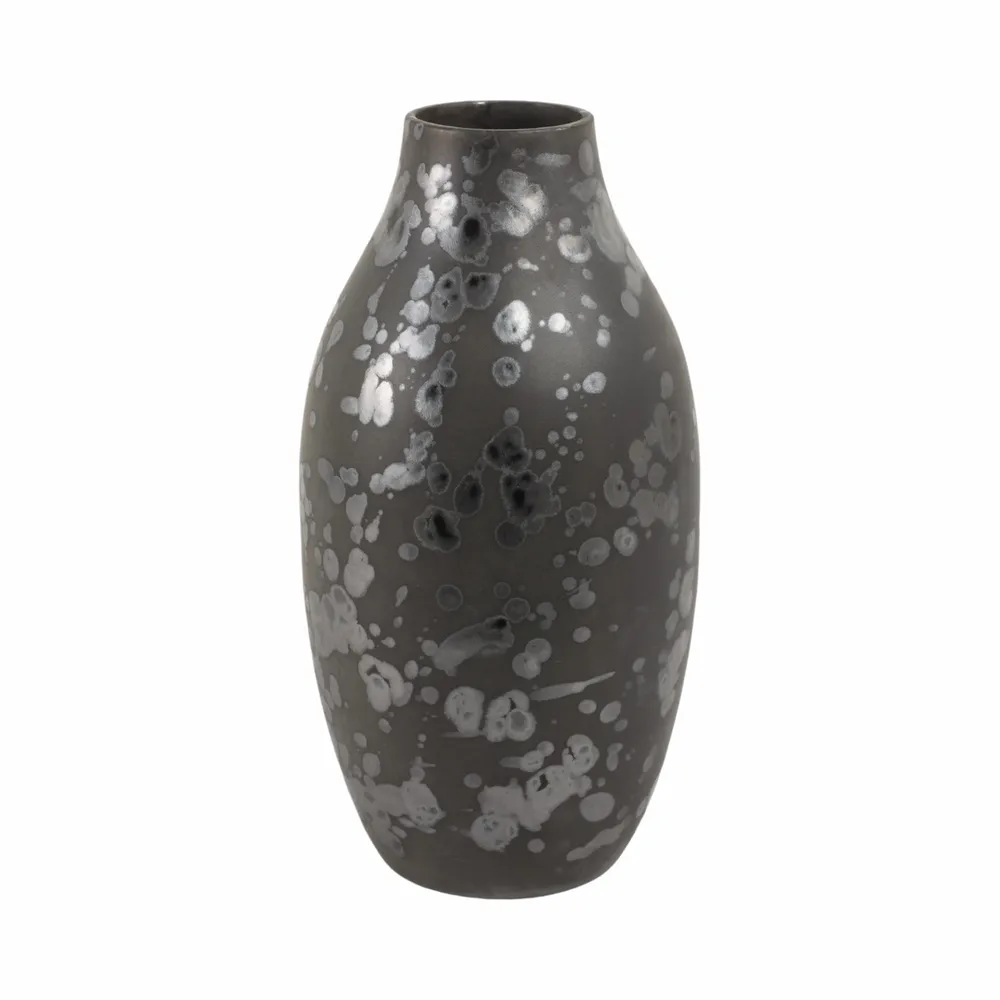 BURGESSLEY BLACK VASE 14 (IN)