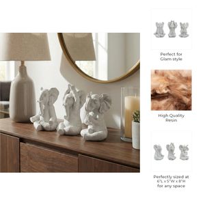 YATESWORTH SET OF 3 WHITE DECOR 8 (IN) 9