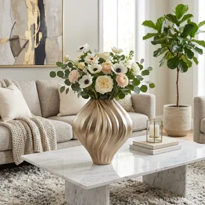HAXTON GOLD VASE 18 (IN) 2