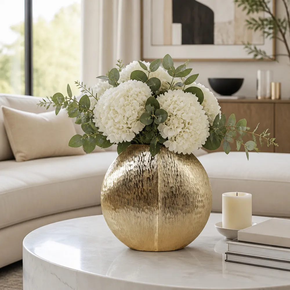 HOLTONMILL GOLD VASE 14 (IN)