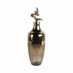 BRAMRUN GOLD GLASS VASE 20 (IN) 1