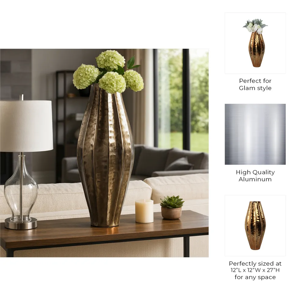 DALTONLEY GOLD VASE 27 (IN)