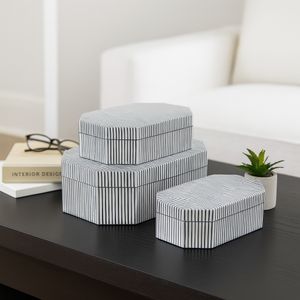 ORIONDALE SET OF 3 WHITE BOXES 4 (IN) 13