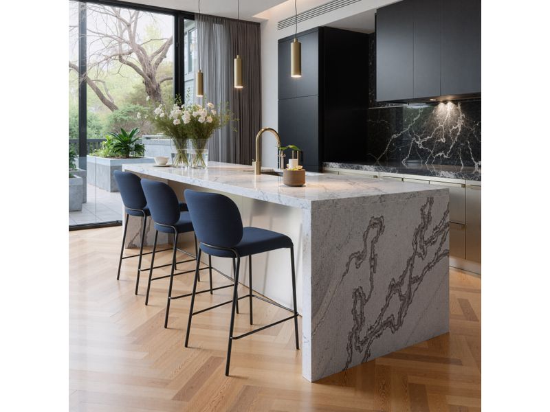 Plat Counter Stool Blue 9