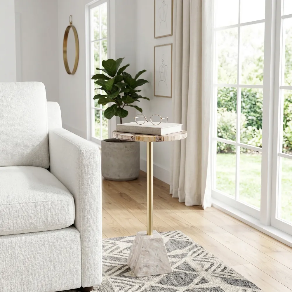 JANEBEACH GOLD TABLE 24 (IN)