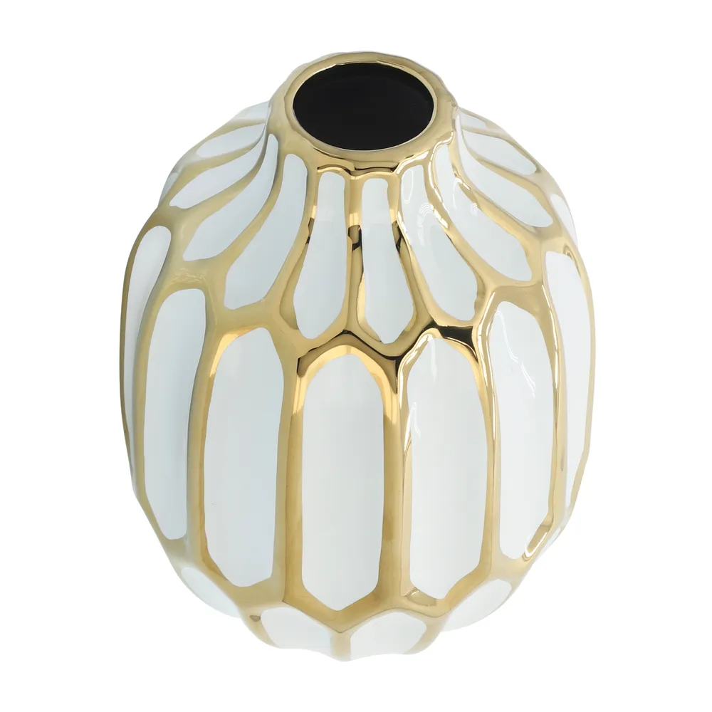 CALVINHAM WHITE VASE 8 (IN)