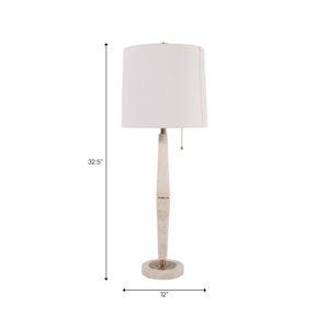 ELDERHAVEN IVORY LAMP 33 (IN) 8