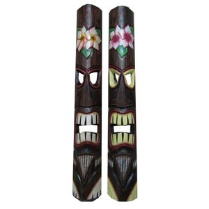 39-1/2" FLORAL TIKI MASK 2-ASST 1
