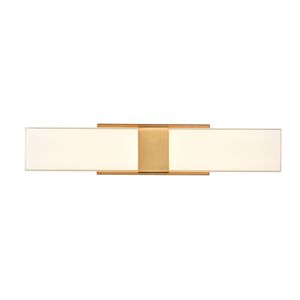 Reciprocate 25'' Wide 2-Light Vanity Light - Aged Brass 1