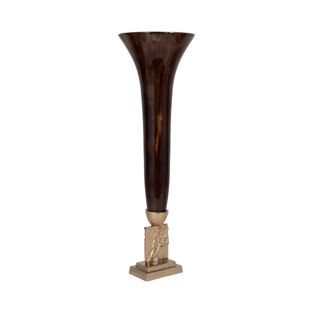 ATLASMILL BRONZE GLASS VASE 26 (IN)