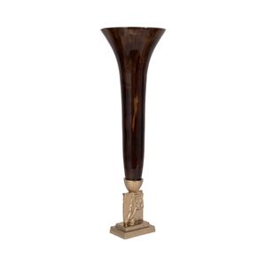 ATLASMILL BRONZE GLASS VASE 26 (IN) 3