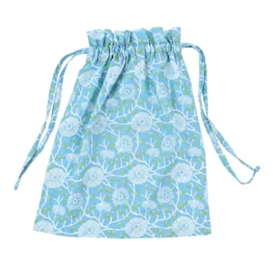 Camellia Blue Cotton Night Shirt 4