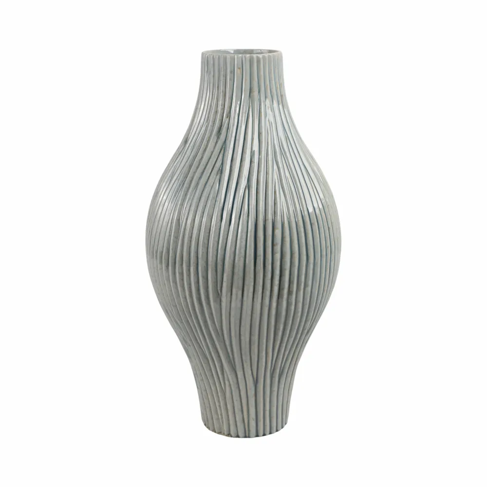 HANNAHROSE GRAY VASE 20 (IN)