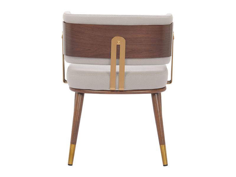 Brew Dining Chair Beige & Walnut 5