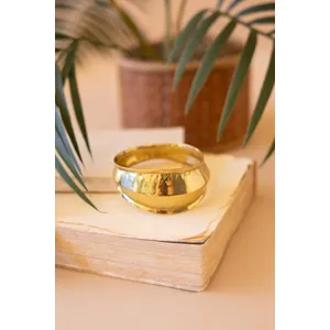 Ridged Gold-Tone Bangle 1