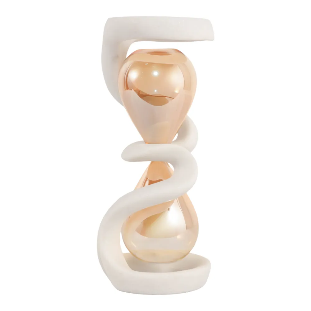 TESSSIDE WHITE HOURGLASS 13 (IN)