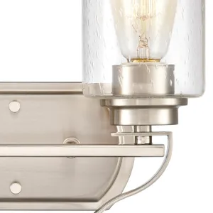 Market Square 12'' Wide 2-Light Vanity Light - Brushed Nickel 4