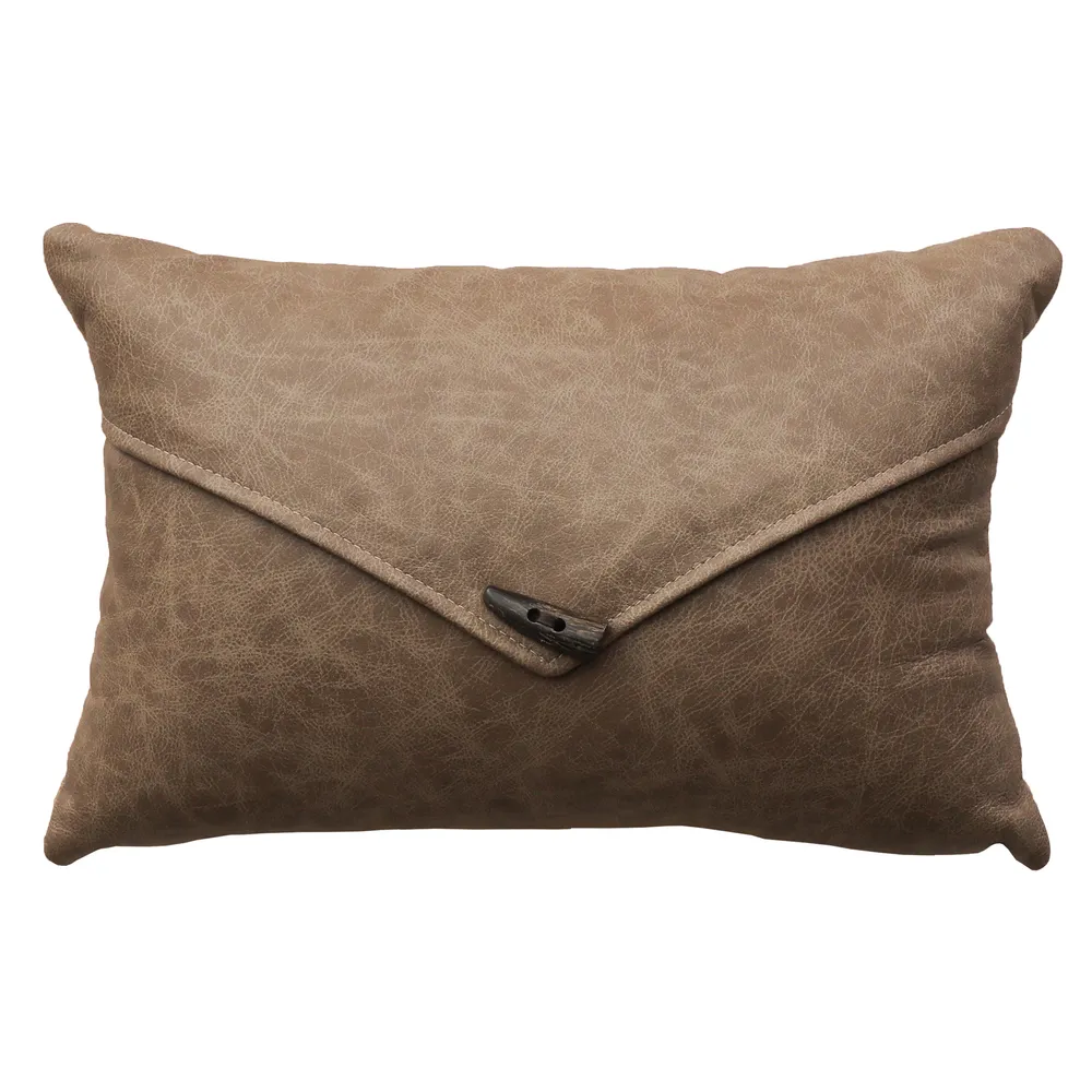 Road Warrior Torque Tan Pillow with Flap - 12x18 - Fabric Back