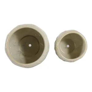 HARDWICKGATE SET OF 2 GREEN PLANTER 7 (IN) 7