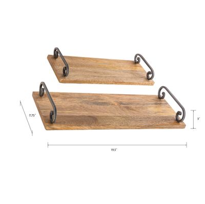 Highland Tray - Set of 2 Natural