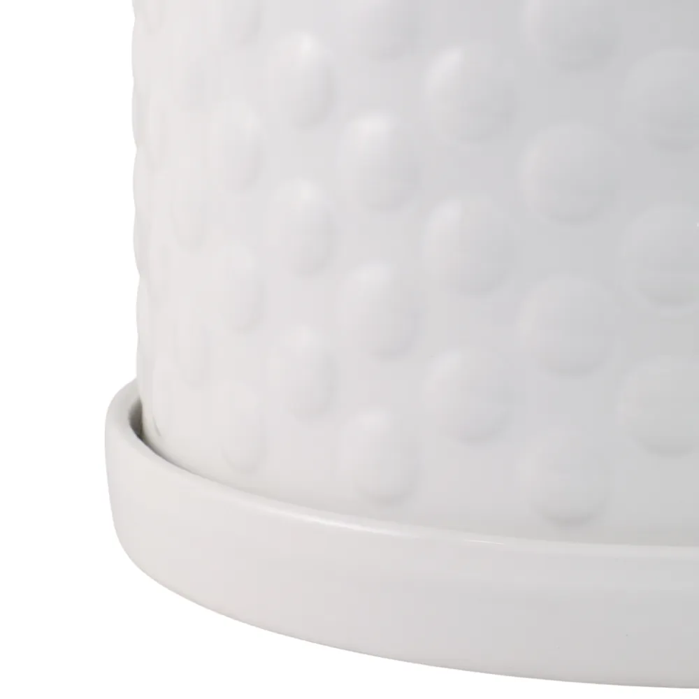 DECKERFORD SET OF 2 WHITE PLANTER 10 (IN)