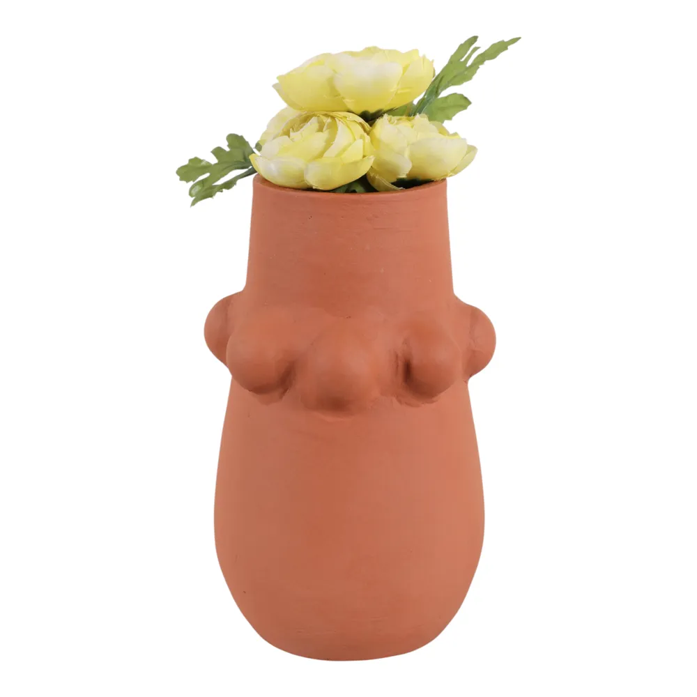 DUNBARWOOD RED VASE 9 (IN)