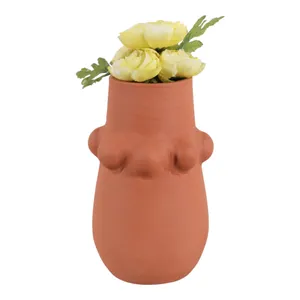 DUNBARWOOD RED VASE 9 (IN) 3