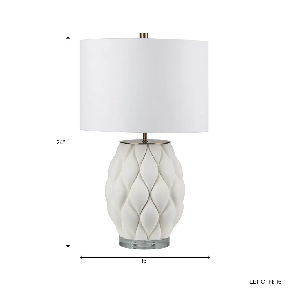 GRANGERMILL IVORY LAMP 24 (IN)