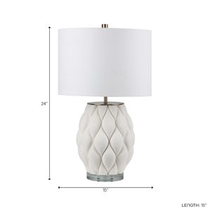 GRANGERMILL IVORY LAMP 24 (IN) 10
