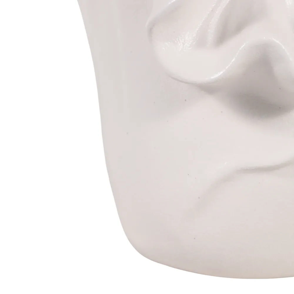 ALDERPORT WHITE VASE 8 (IN)
