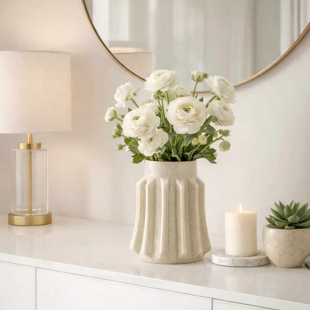 BAKERHAVEN TAUPE VASE 11 (IN)