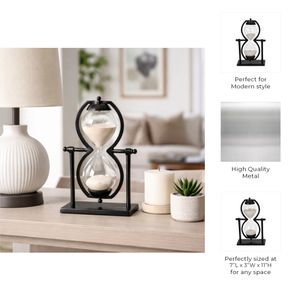 DIXONLAND BLACK HOURGLASS 11 (IN) 9