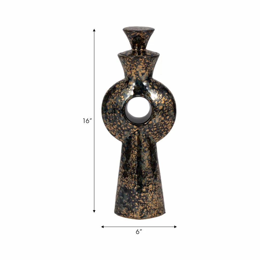 BARTONFIELD BROWN VASE 16 (IN)