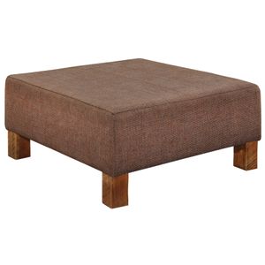 Upholstered Coffee Table - Barnwood Leg - Customer Fabric 1