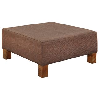 Upholstered Coffee Table - Barnwood Leg - Customer Fabric